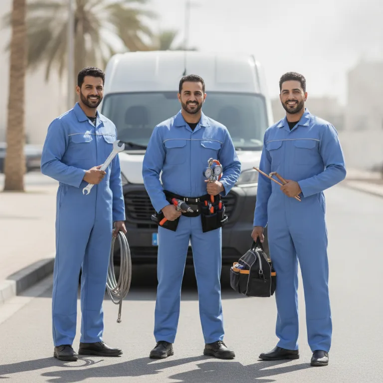 فني مضخات حرارية فريق في لهباب